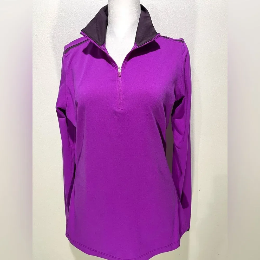 Nike Dri Fit performance sweater purple long sleeve women’s M